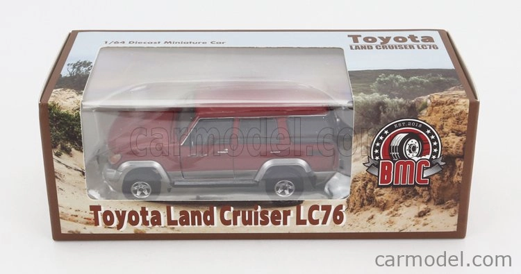Bm-creations Toyota Land Cruiser Lc76 2014 1:64 Červená Stříbrná