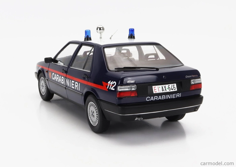 Mitica-diecast Fiat Croma 2.0 Turbo Ie Carabinieri 1988 Police 1:18 Modrá Bílá