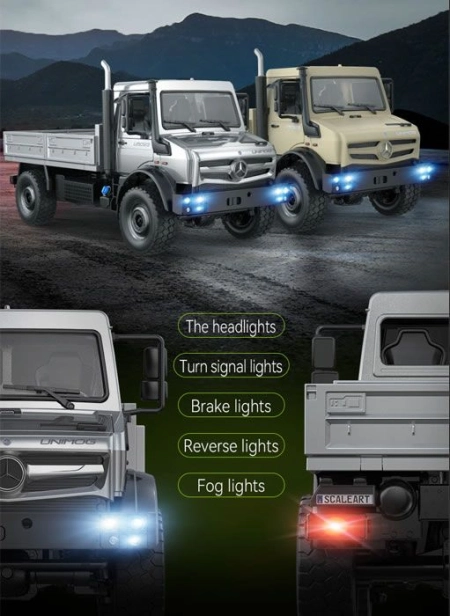 RC auto Mercedes-Benz Unimog 1:14, stříbrná | RCprofi.cz