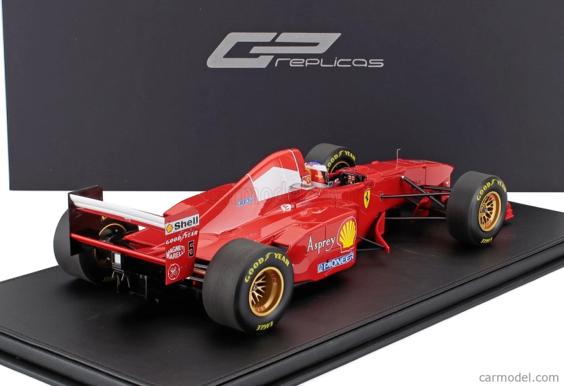 Gp-replicas Ferrari F1  F310b Scuderia Ferrari Marlboro Team N 5 Winner Canada Gp (with Pilot Figure) 1997 Michael Schumacher - Con Vetrina - With Showcase 1:12 Červená Bílá