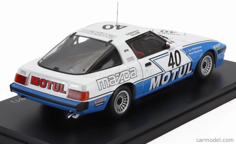 Edicola Mazda Savanna Rx-7 Team Motul Twr N 40 Víťaz 24h Spa 1981 Tom Walkinshaw - Pierre Dieudonne 1:24 Biela Modrá
