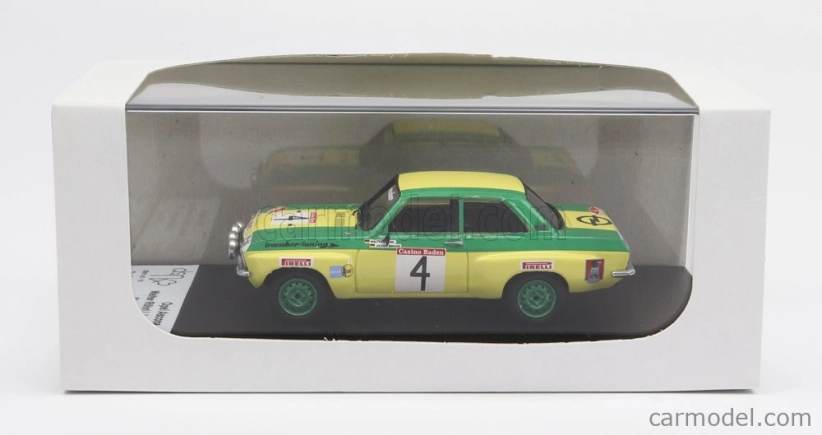Trofeu Opel Ascona (nočná verzia) N 4 Rally Alpenfahrt 1973 W.rohrl - J.berger 1:43 Žltozelená