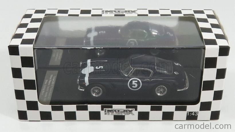 Modely v mierke Matrix Ferrari 250gt Passo Corto N 5 Winner Nassau Tourist Trophy 1960 S.moss 1:43 Blue