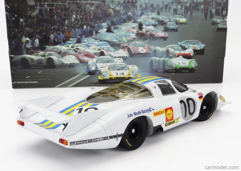 Werk83 Porsche 917 Lh 4.5l Team John Woolfe Racing N 10 24h Le Mans 1969 John Woolfe - Herbert Linge 1:18 Bílá