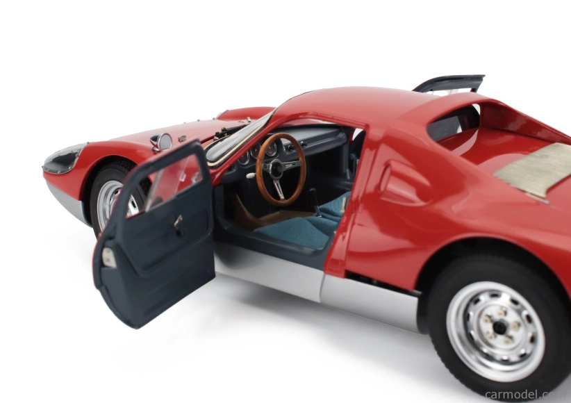 Cmc Porsche 904 Carrera Gts Ch.904-043 N 42 Pebble Beach Auctions 2017 1:18 Červená Stříbrná