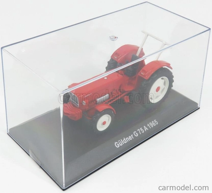 Edicola Guldner G75a Traktor 1965 - Con Vetrina - S vitrínou 1:43 Červená biela