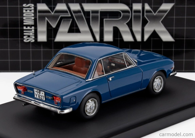 Modely v mierke Matrix Lancia Fulvia Coupe 3-series 1975 1:43 Modrá