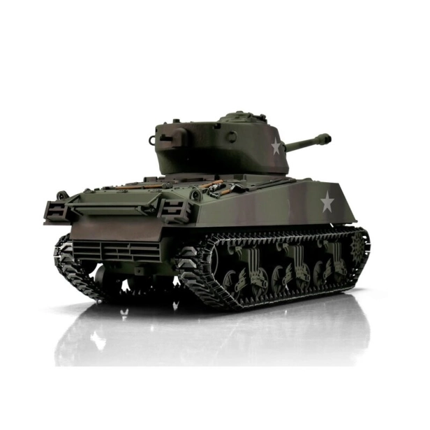 TORRO tank PRO 1/16 RC M4A3 Sherman 76 mm maskovacia kamufláž – infra IR – dym z hlavne
