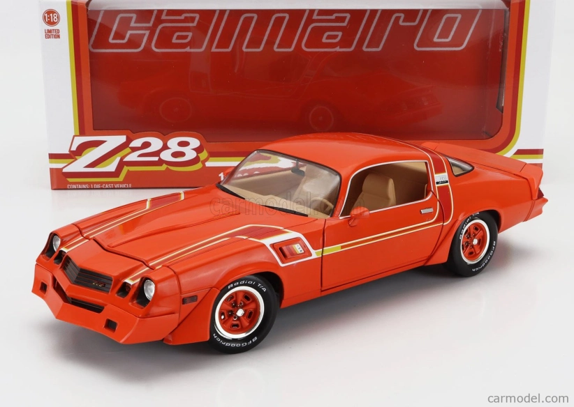 Greenlight Chevrolet Camaro Z/28 Hugger Coupe 1980 1:18 Orange