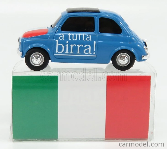 Brumm Fiat 500 Brums Italia - A Tutta Birra ! 2018 1:43 Modrá