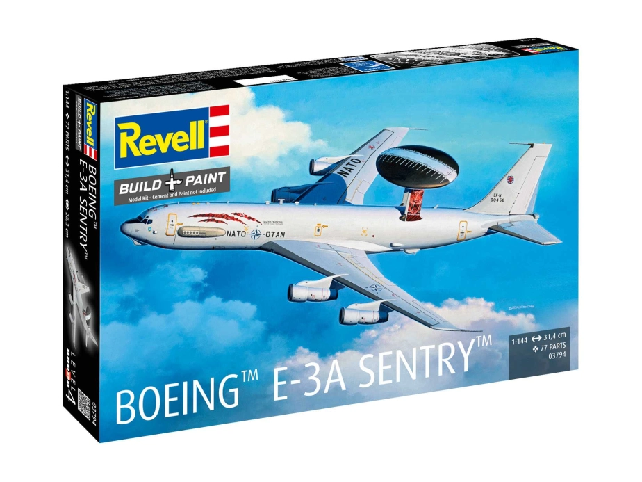 Plastic ModelKit lietadlo 03794 - Boeing E-3A (1:144)