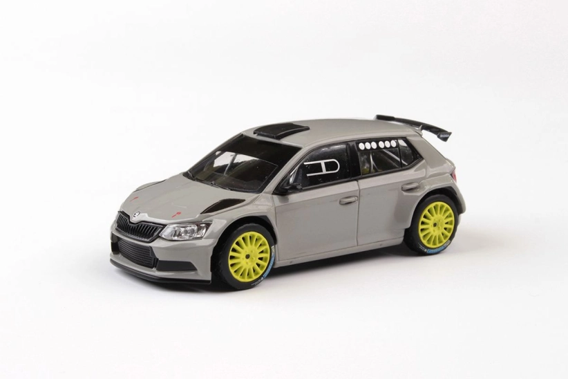 Abrex Škoda Fabia III R5 (2015) 1:43 - Šedá Steel Uni