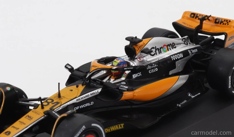 Solido Mclaren F1 Mcl60 Team Mclaren N 81 4th British Gp 2023 Oscar Piastri 1:43 Orange Black