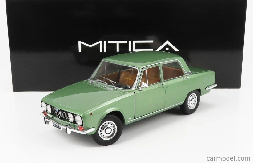 Mitica-diecast Alfa romeo 1750 Berlina 2-series 1969 1:18 Verde Oliva - Olive Green Met