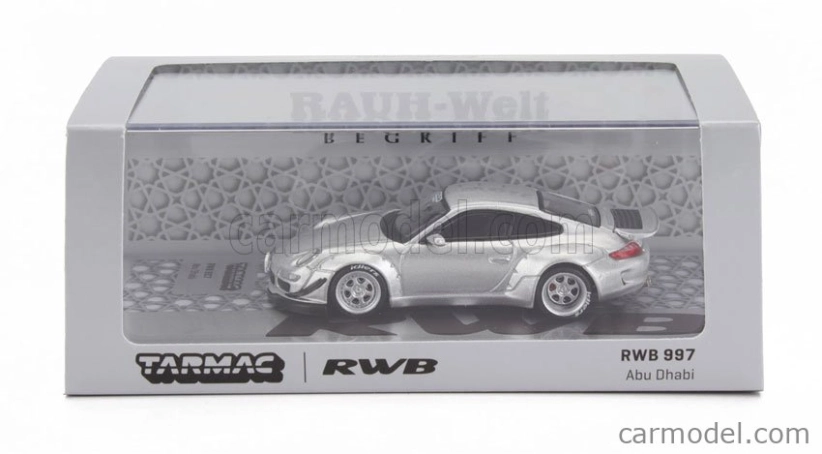 Tarmac Porsche 911 997-2 Rwb Coupe Abu Dhabi 2008 1:64 Strieborná