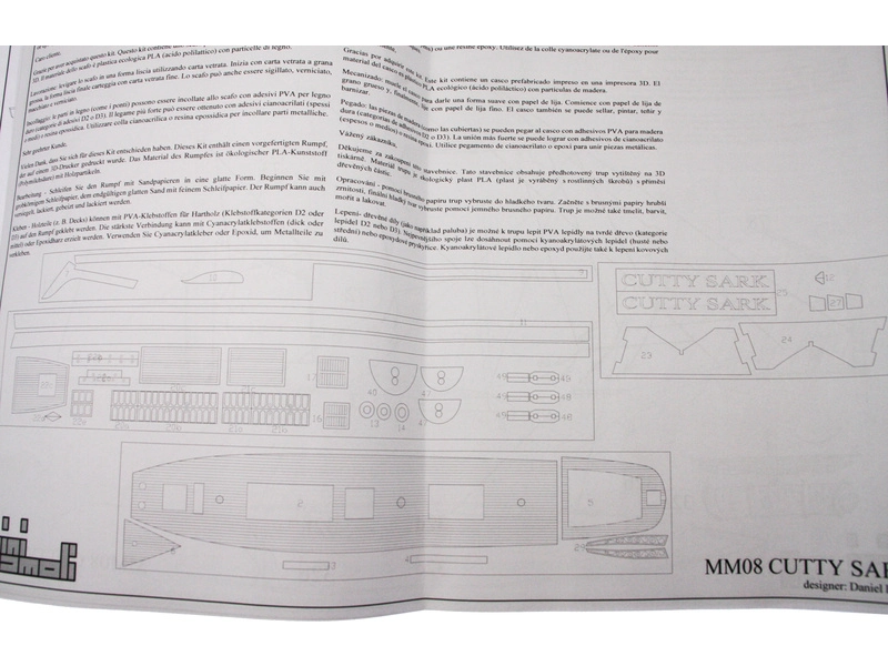 MINI MAMOLI Cutty Sark 1:250 kit