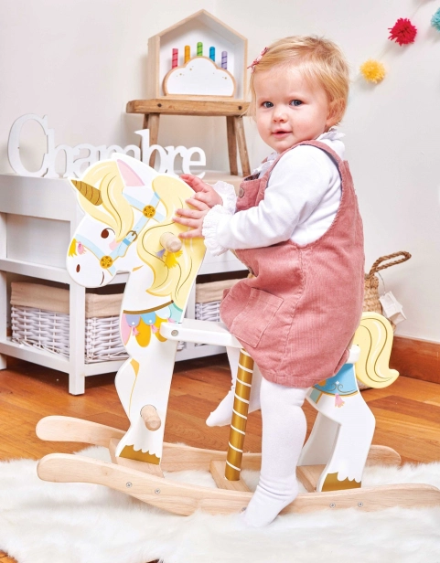 Drevený hojdací jednorožec Le Toy Van Petilou