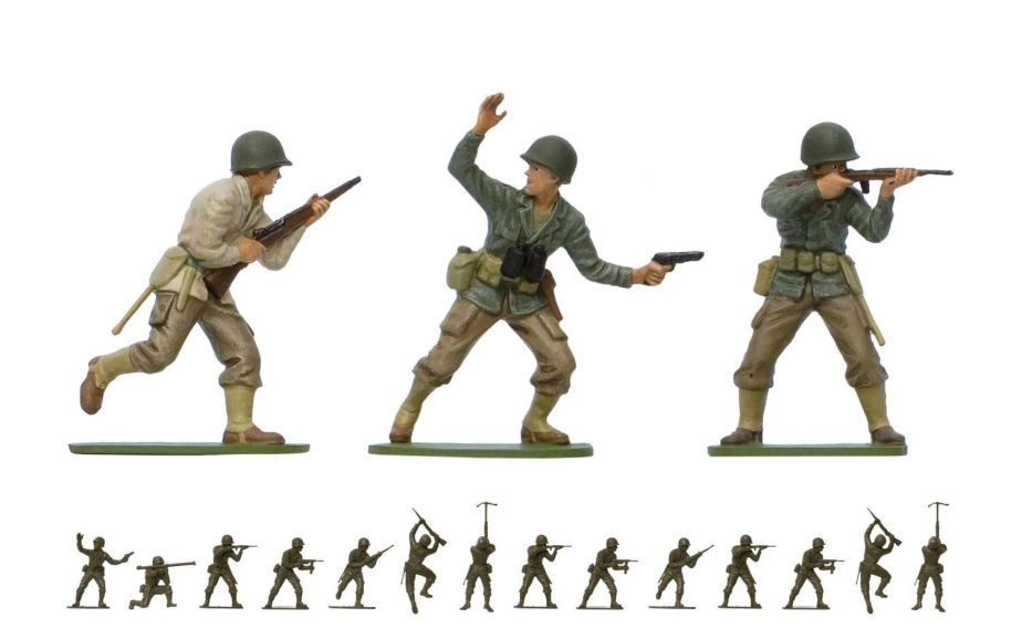 Airfix figúrky – WWII U.S. Infantry (1:32) (Vintage)