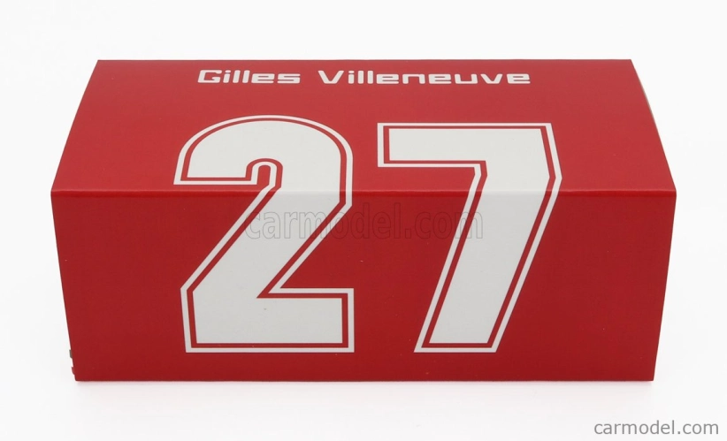 Brumm Ferrari F1 126ck Turbo N 27 Italy Gp 1981 Gilles Villeneuve 1:43 Red
