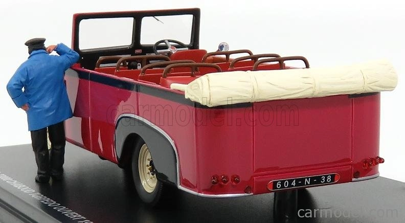 Perfex Rochet-schneider 23000 Chaboud Torpedo Ouvert Bus Open 1937 1:43 červená čierna