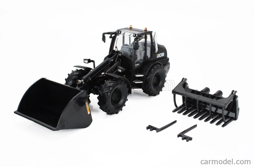 Britains JCB Tm420s Ruspa Gommata Black Edition - škrabák na traktory 1:32 čierny