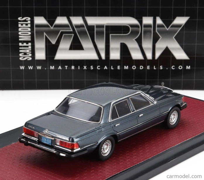Matrix scale models Mercedes benz S-class 300sd Turbodiesel (w116) Usa Version 1977 1:43 Blue Met