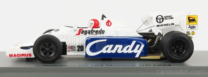 Spark-model Toleman F1 Tg184 Hart Turbo N 20 Monaco Gp 1984 J.cecotto 1:43 White Blue