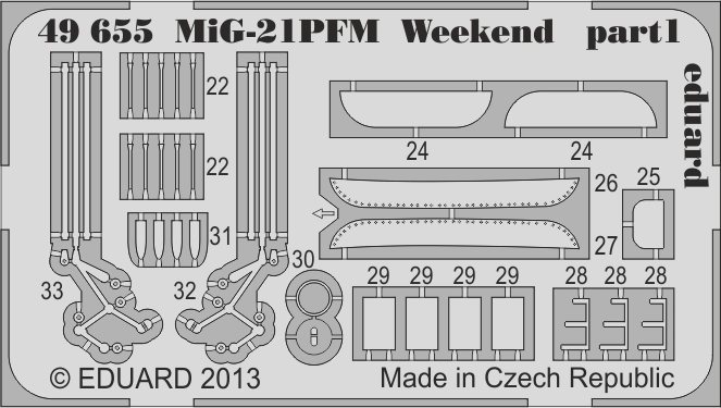 Ed49655 LEPTMiG-21PFM 1/48 Víkend