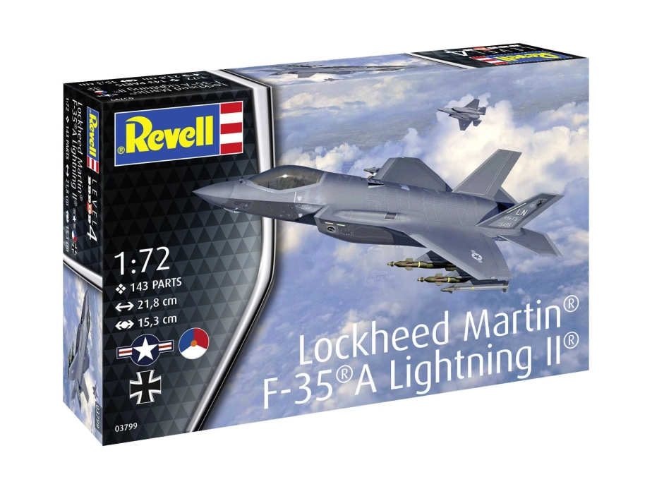 Plastic ModelKit lietadlo 03799 - F-35A (1:72)