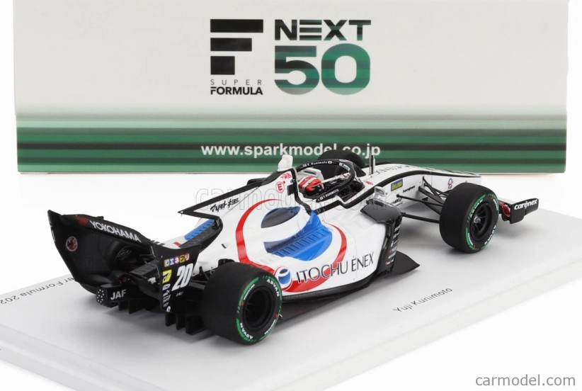 Spark-model Dallara Sf23 Trd 01f Team Enex Impul N 20 Super Formula Sezóna 2024 Yuji Kunimoto 1:43 Biela čierna červená