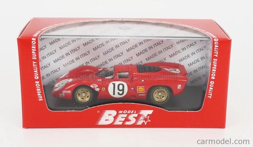 Best-model Ferrari 312p 3.0l V12 Coupe Team Sefac N 19 1:43, červená