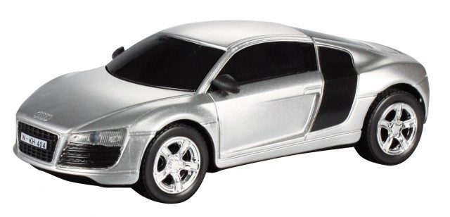 RC auto Audi R8, stříbrná