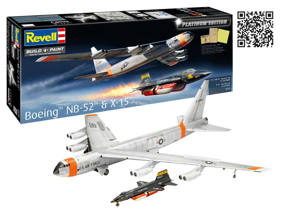 Plastic ModelKit letadlo 03793 - B-52D Stratofortress "Platinum Edition" (1:72)