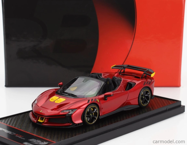 Bbr-models Ferrari Sf90 Xx Stradale Spider 2024 1:43 Rosso Portofino - červená met. žltá čierna