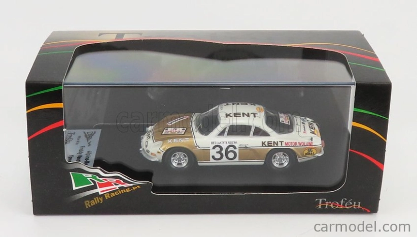 Trofeu Renault Alpine A110 N 36 Rally Ypres 1972 F.vandecaveye - W.plas 1:43 Bílé Zlato