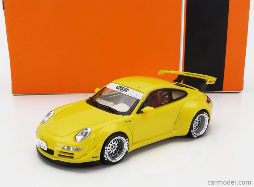 Ixo-models Porsche 911 997-2 Rwb Coupe 2008 1:43 Žltá