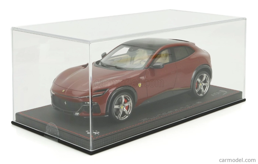 Bbr-models Ferrari Purosangue Suv Panoramic Roof 2022 - Con Vetrina - S vitrínou 1:18 Rosso Mugello - Red Met