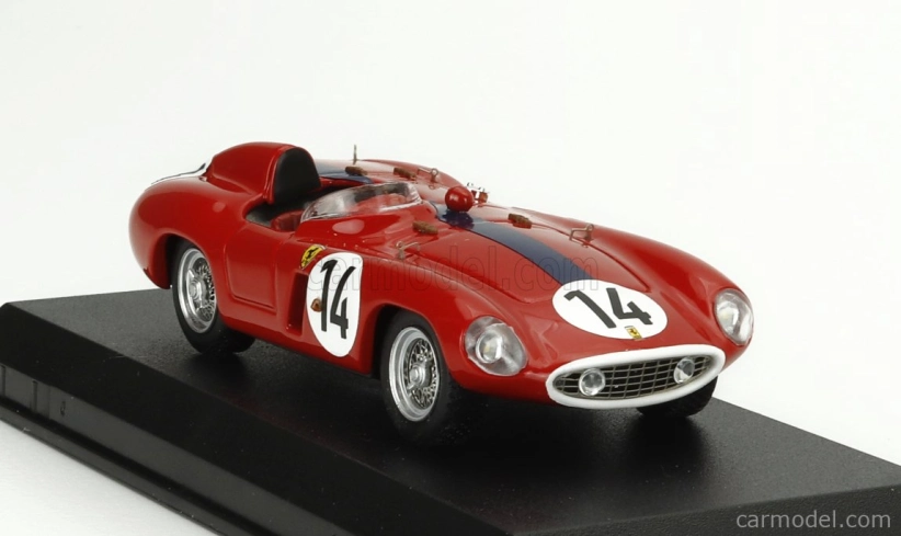 Art-model Ferrari 750 Monza 3.0l Spider N 14 Team Mike Sparken 24h Le Mans 1955 Masten Gregory - Michel Pobejersky (mike Sparken) 1:43 Červená Modrá