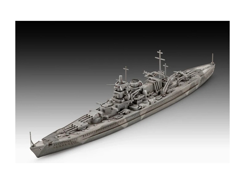 Revell Battleship Gneisenau (1:1200) (štartovacia súprava)