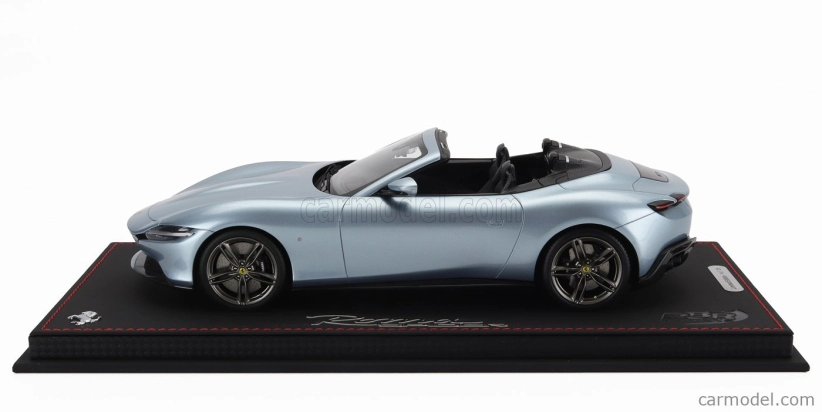 Bbr-models Ferrari Roma Spider Open 2020 - Con Vetrina - With Showcase 1:18 Grigio Alloy - Šedá