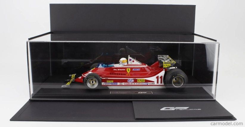 Gp-replicas Ferrari F1 312t4 N 11 World Champion Pole Position And Winner Monaco Gp (with Pilot Figure) 1979 Jody Scheckter 1:12 Red