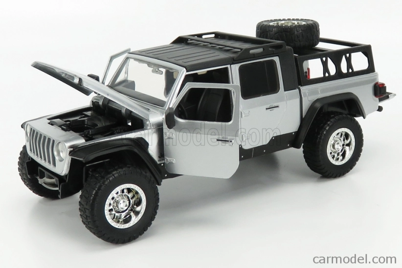 Jada Jeep Wrangler Gladiator 2020 - Rýchlo a zbesilo 9 - Hobbs a Shaw 1:24 Strieborná