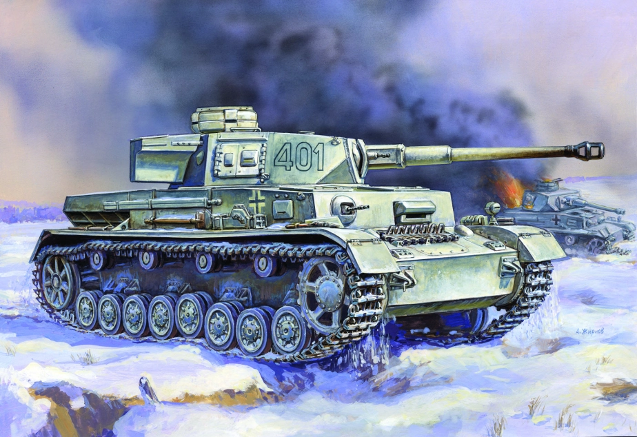 Zvezda Snap Kit - Panzer IV Ausf.H (1:100)