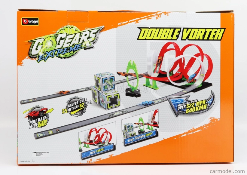 Bburago Accessories Diorama - Go Gears Extreme Double Vortex With 2x Cars Included 1:64 Různé