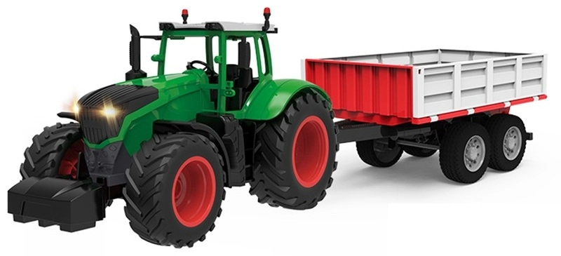 RC traktor Double E 1:16 + vozík za traktor