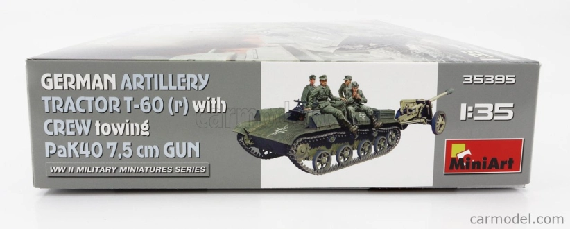Miniart Tank T-60 Tractor Nemecké vojenské delostrelectvo 1945 1:35 /