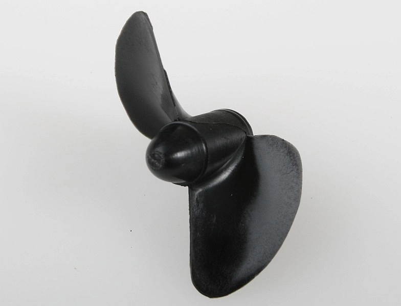 Závodní lodní šroub 2 listý, pravý, stoupání 40mm, 29,0mm/M4, černá