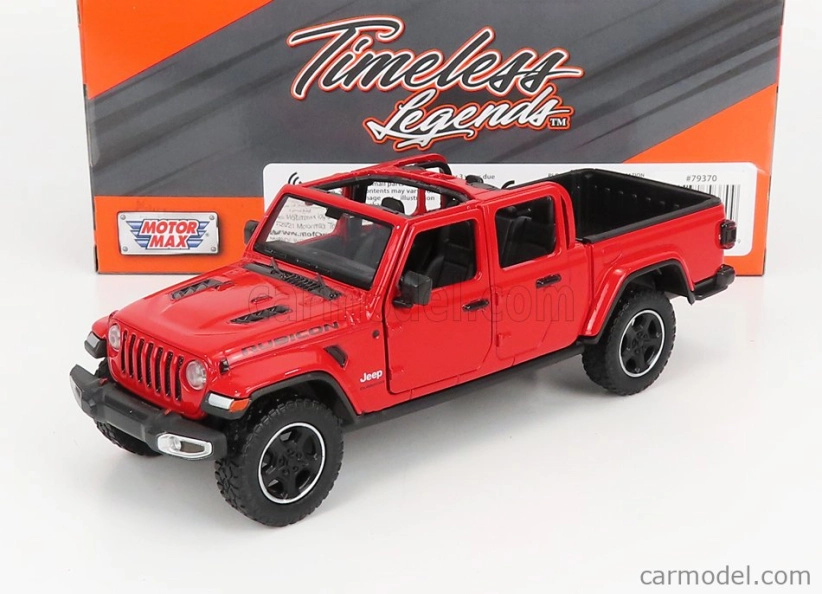 Motor-max Jeep Gladiator Pick-up Rubicon Hard-top Open 2020 1:27 Red