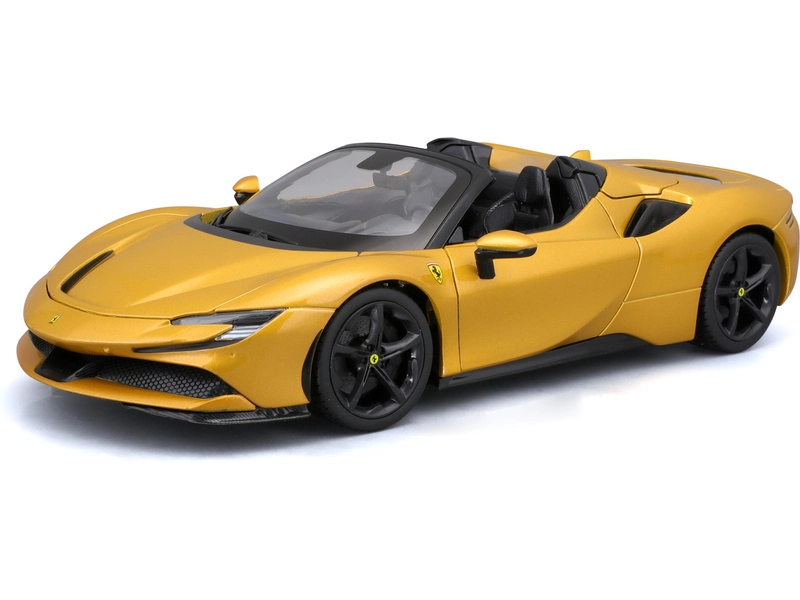 Bburago Ferrari SF90 Spider 1:18 žlutá metalíza