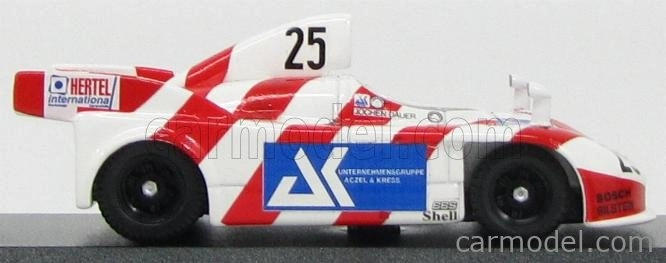 Najlepší model Porsche 908/03 Turbo Gr.6 Brunn Racing N 25 Drm Norisring 1983 J.dauer 1:43 Biela červená modrá